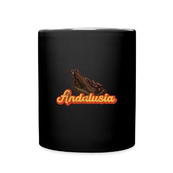 Jamon Schweineflisch Schinken Tapas Andalusien - Tasse einfarbig - Schwarz - Vorne