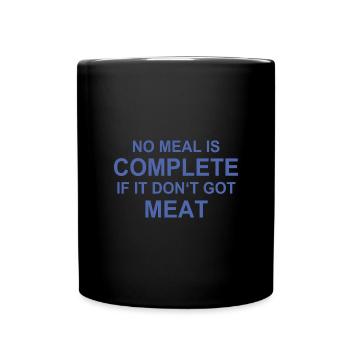 Amateur de viande, Grillades, BBQ, Burger, Steak, Chef - Mug uni - noir - Devant