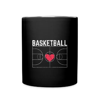 Basketball Field Basketballer T-Shirt - Mug uni - noir - Devant