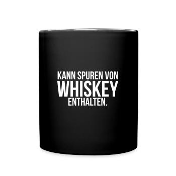 Peut contenir des traces de whisky - chemise de whisky - Mug uni - noir - Devant