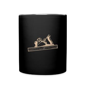 Carpenter Planer Design - Full Colour Mug - black - Front