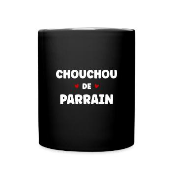 chouchou de parrain - Mug uni - noir - Devant