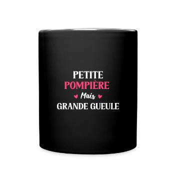 Petite Pompière mais grande gueule - Mug uni - noir - Devant