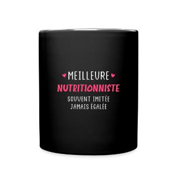 Meilleure NUTRITIONNISTE imitée jamais égalée - Mug uni - noir - Devant