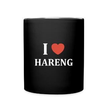i love hareng - Mug uni - noir - Devant