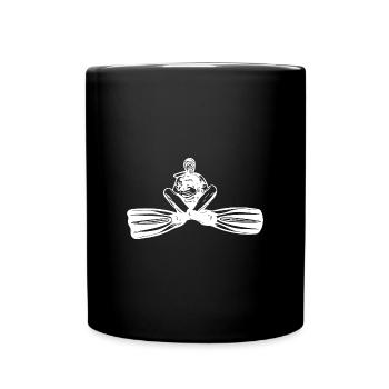 Weightless diver Passion underwater world - Full Colour Mug - black - Front