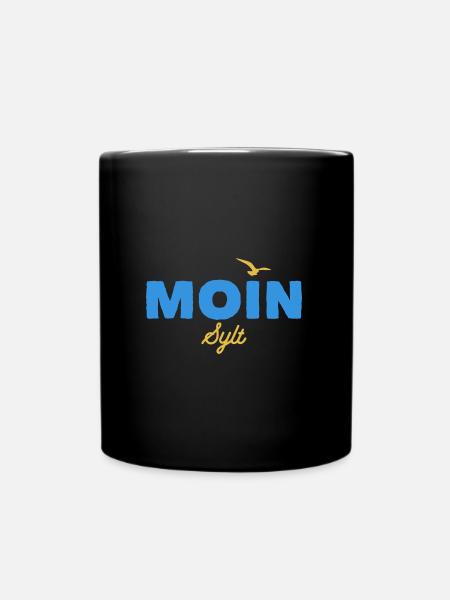 Nordsee Moin Sylt - Tasse einfarbig - Schwarz