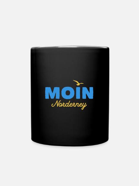Nordsee Moin Norderney - Tasse einfarbig - Schwarz