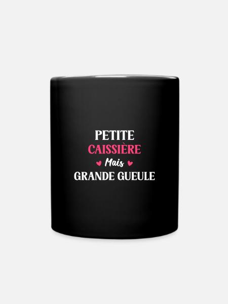 Petite caissière mais grande gueule - Mug uni - noir