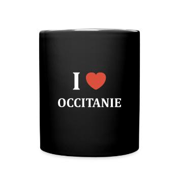 i love Occitanie - Mug uni - noir - Devant