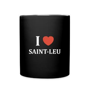 i love Saint Leu - Mug uni - noir - Devant
