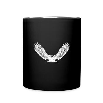Eagles in flight for falconers and bird lovers - Full Colour Mug - black - Front