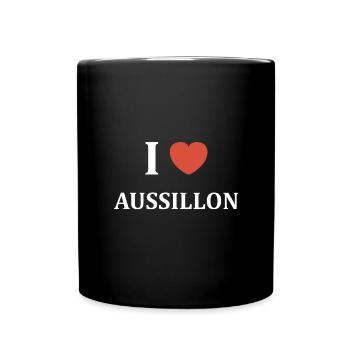 i love Aussillon - Mug uni - noir - Devant