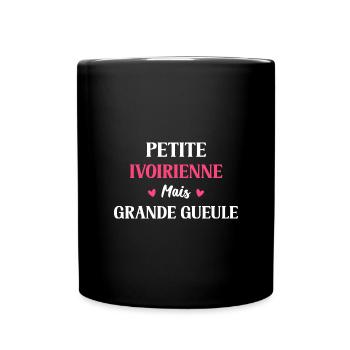 Petite Ivoirienne mais grande gueule - Mug uni - noir - Devant