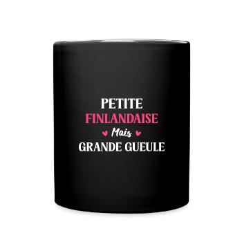Petite Finlandaise mais grande gueule - Mug uni - noir - Devant