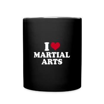 I Love Martial Arts - Tasse einfarbig - Schwarz - Vorne
