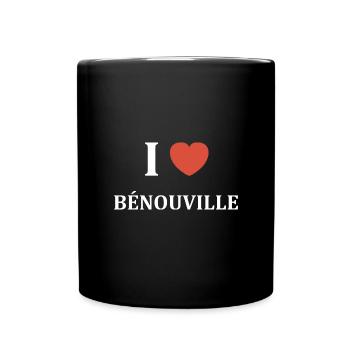 I LOVE Bénouville - Mug uni - noir - Devant