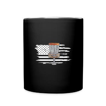 Flying Disc Throwing Disc Golf Leisure Sports - Full Colour Mug - black - Front