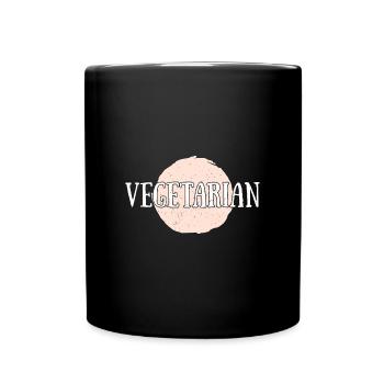 Rettich Gemüse Schlagzeug Salat Vegan Veganer - Tasse einfarbig - Schwarz - Vorne