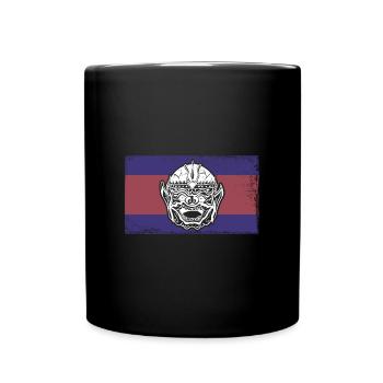 Vacances au Cambodge Khmer Drapeau de l’Asie Voyage - Mug uni - noir - Devant