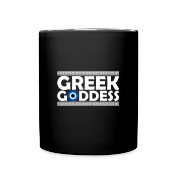 Griechenland Urlaub Flagge Balkan Korfu Athen - Tasse einfarbig - Schwarz - Vorne