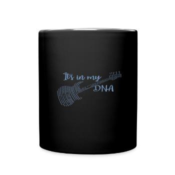 Music Electric guitar is in my DNA guitarist - Full Colour Mug - black - Front