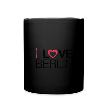 Berlin - Tasse einfarbig - Schwarz - Vorne
