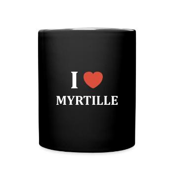 i love Myrtille - Mug uni - noir - Devant