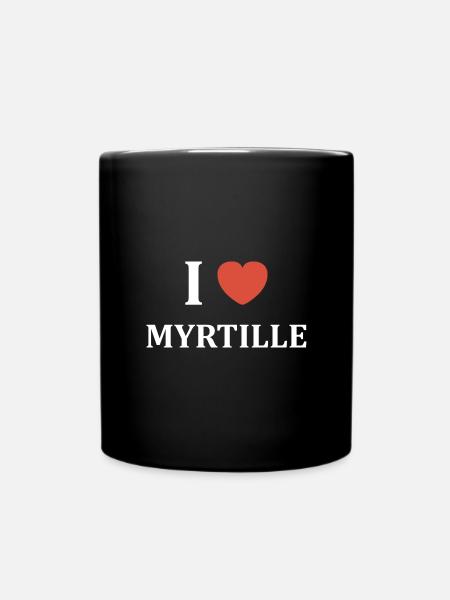 i love Myrtille - Mug uni - noir