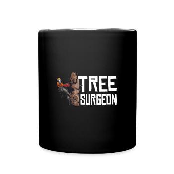 Woodworking Tree Surgeon Lumberjack - Full Colour Mug - black - Front