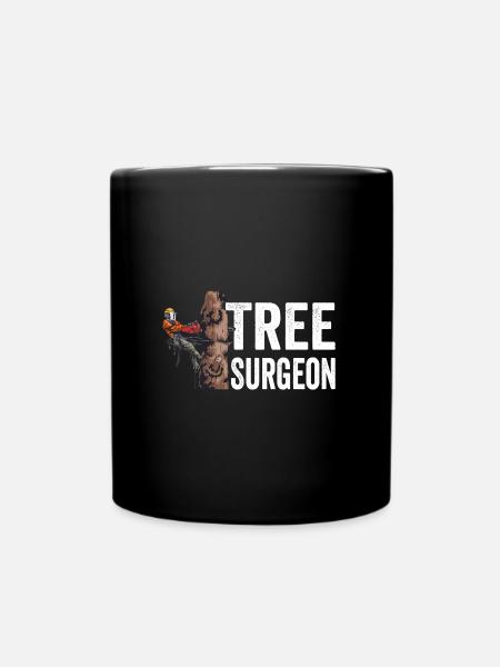 Woodworking Tree Surgeon Lumberjack - Full Colour Mug - black