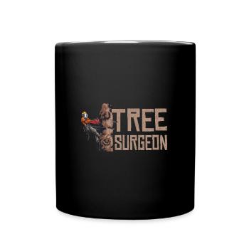Woodworking Tree Surgeon Lumberjack - Full Colour Mug - black - Front