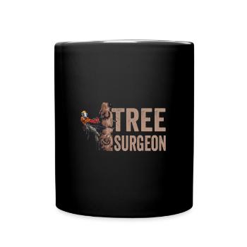 Woodworking Tree Surgeon Lumberjack - Full Colour Mug - black - Front