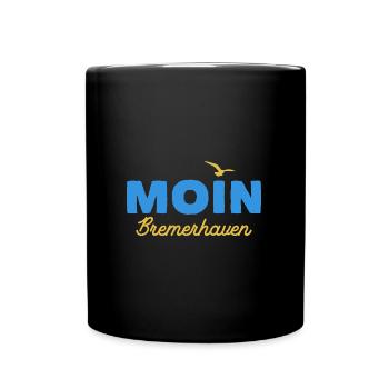 Nordsee Moin Bremerhaven - Tasse einfarbig - Schwarz - Vorne