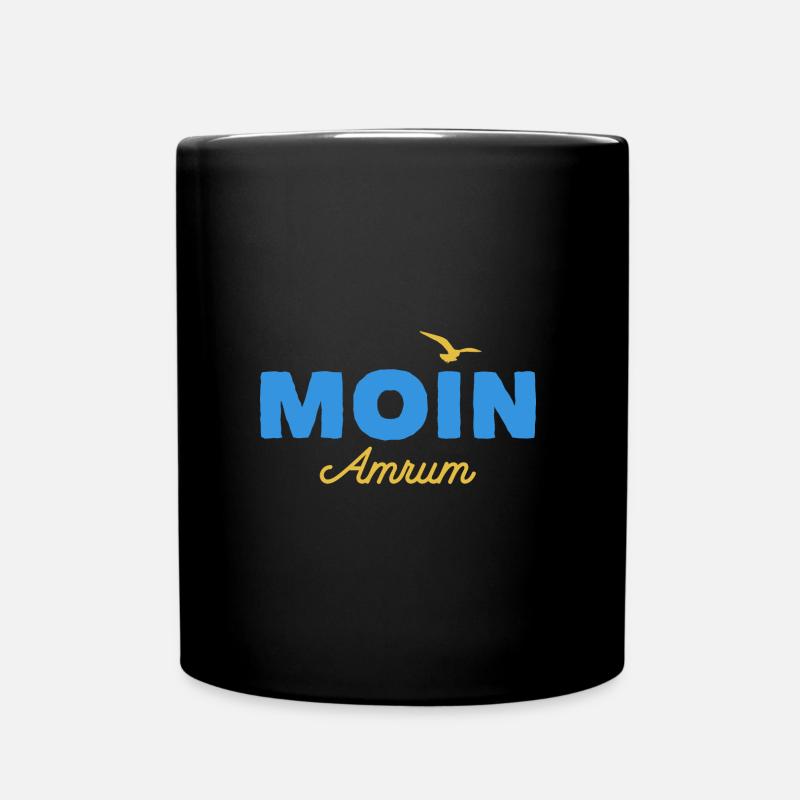 Nordsee Moin Amrum - Tasse einfarbig - Schwarz