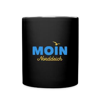 Nordsee Moin Norddeich - Tasse einfarbig - Schwarz - Vorne