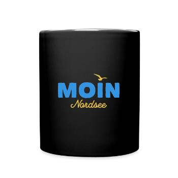 Nordsee Moin Nordsee - Tasse einfarbig - Schwarz - Vorne