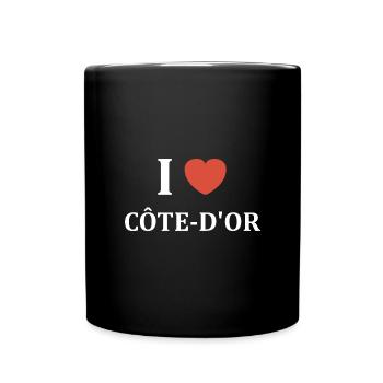 i love Côte d or - Mug uni - noir - Devant