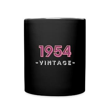 born 1954 gift idea birthday year 54 - Full Colour Mug - black - Front