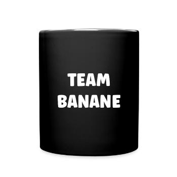 team banane - Mug uni - noir - Devant