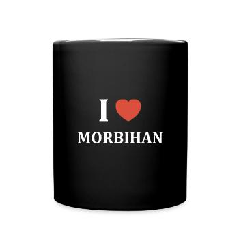i love morbihan - Mug uni - noir - Devant