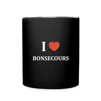 i love Bonsecours - Mug uni - noir - Devant