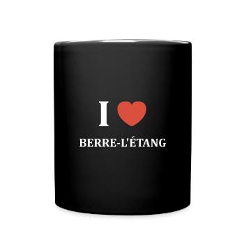 i love Berre l Étang - Mug uni - noir - Devant