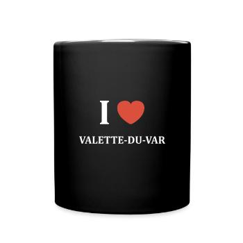 i love Valette du Var - Mug uni - noir - Devant