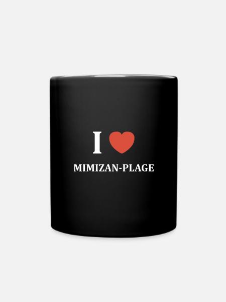i love Mimizan Plage - Mug uni - noir