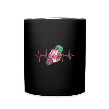 Milkshake Kawaii Erdbeere Japan Markonen - Tasse einfarbig - Schwarz - Vorne