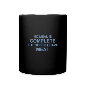 Amateur de viande, BBQ, cuisine, barbecue party - Mug uni - noir - Devant