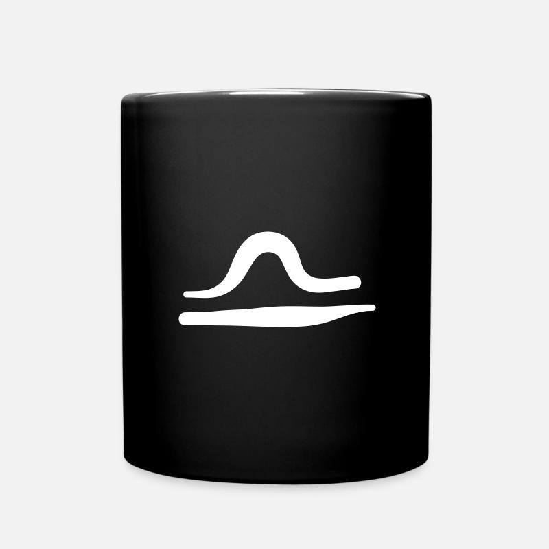 Waage Sternzeichen - Tasse einfarbig - Schwarz