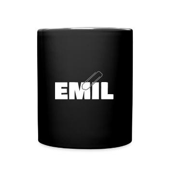 Emil - Tasse einfarbig - Schwarz - Vorne