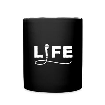 Life rap rapper - Full Colour Mug - black - Front